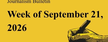 Week of Sept. 21, 2026 – Journalism and freedom of expression bulletin